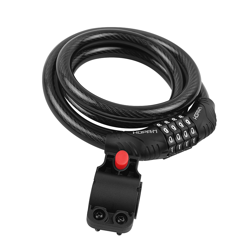 Велосипедный замок №21 с креплением на раму цвет Черный Нора-М