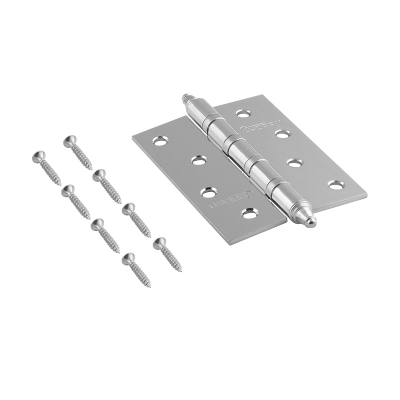 Комплектация и упаковка Петля универсальная 4"-4ВВ (100*75*2,5) с колп. цвет Хром Нора-М