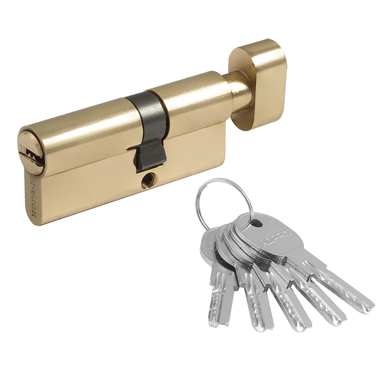 Цилиндр ЛПУВ.УК асимметричный цвет Латунь Нора-М