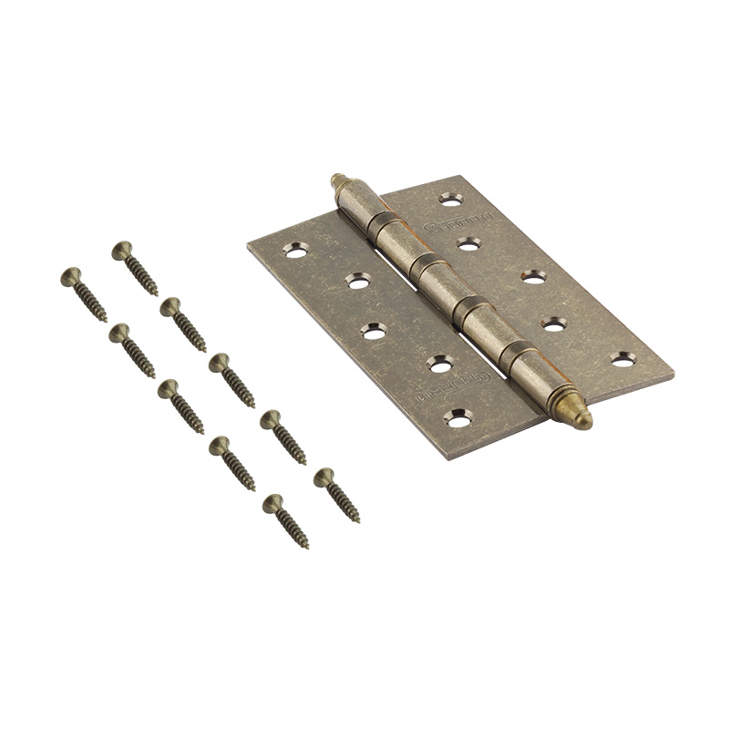 Комплектация и упаковка Петля универсальная 5"-4ВВ (125*75*2,5) с колп. цвет Застаренная бронза Нора-М