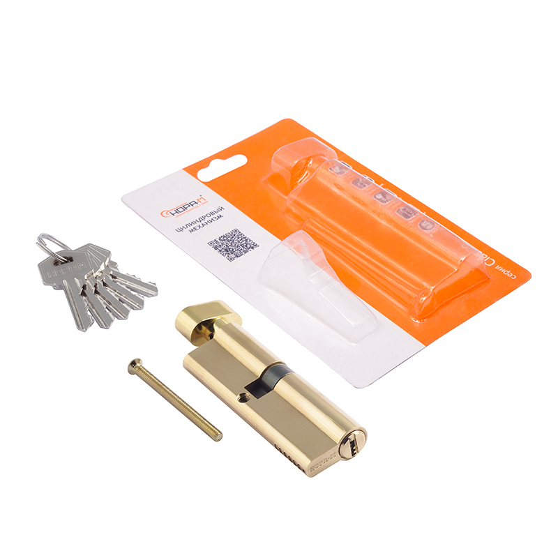 Комплектация и упаковка Цилиндр ЛПУВ асимметричный цвет Золото Нора-М