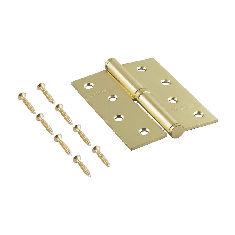 Комплектация и упаковка Петля левая/правая 750-4" (100*75*2,5) без колп. цвет Матовое золото Нора-М