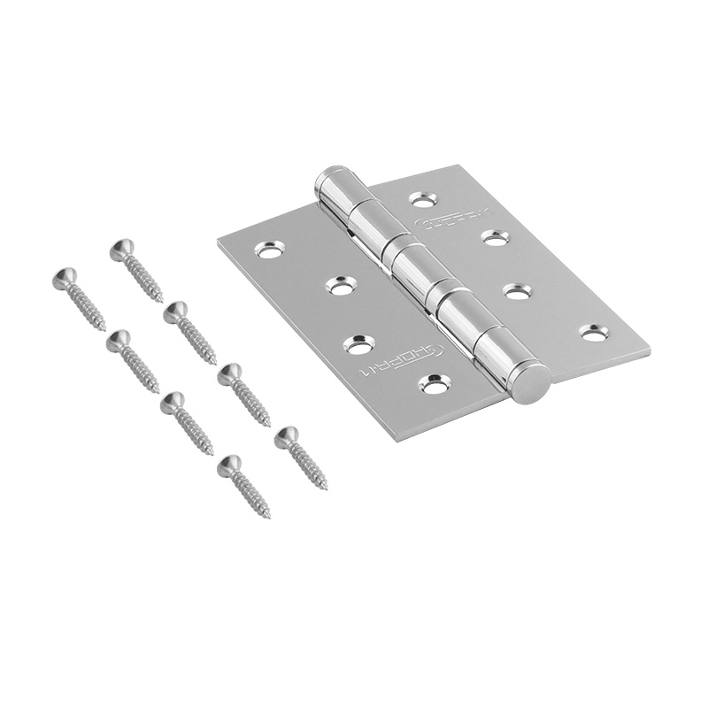 Комплектация и упаковка Петля универсальная 4"-2ВВ (100*75*2,5) без колп. цвет Хром Нора-М