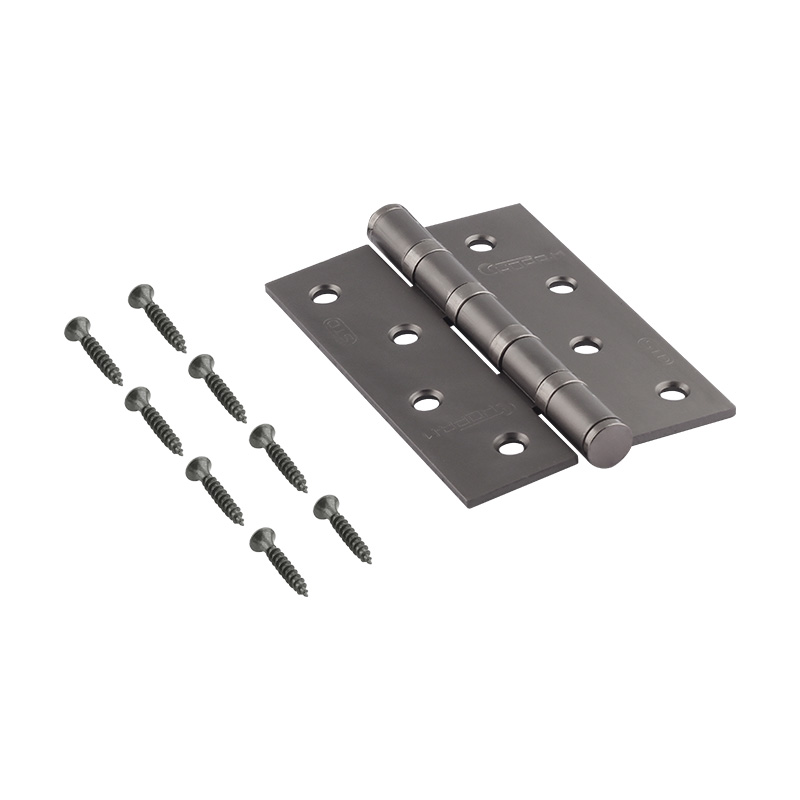 Комплектация и упаковка Петля универсальная 4"-4ВВ STD (100*70*2,5) без колп. цвет Графит Нора-М