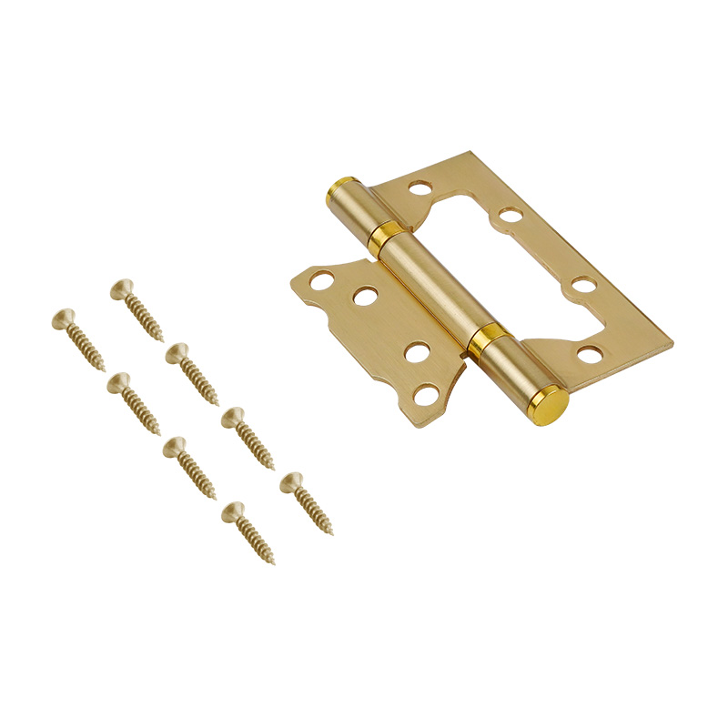 Комплектация и упаковка Петля без врезки 800-4'' (100*74*2,5мм) без колп. ISPARUS цвет Сатинированное золото Нора-М