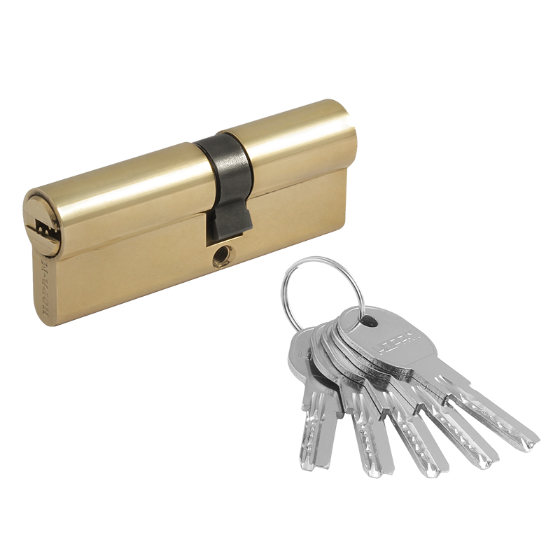 Цилиндр ЛПУ.УК асимметричный цвет Латунь Нора-М