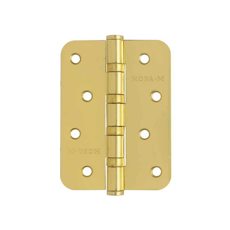 Петля универсальная 4''-4ВВ-R10 (100*75*2,5) без колп. цвет Золото Нора-М