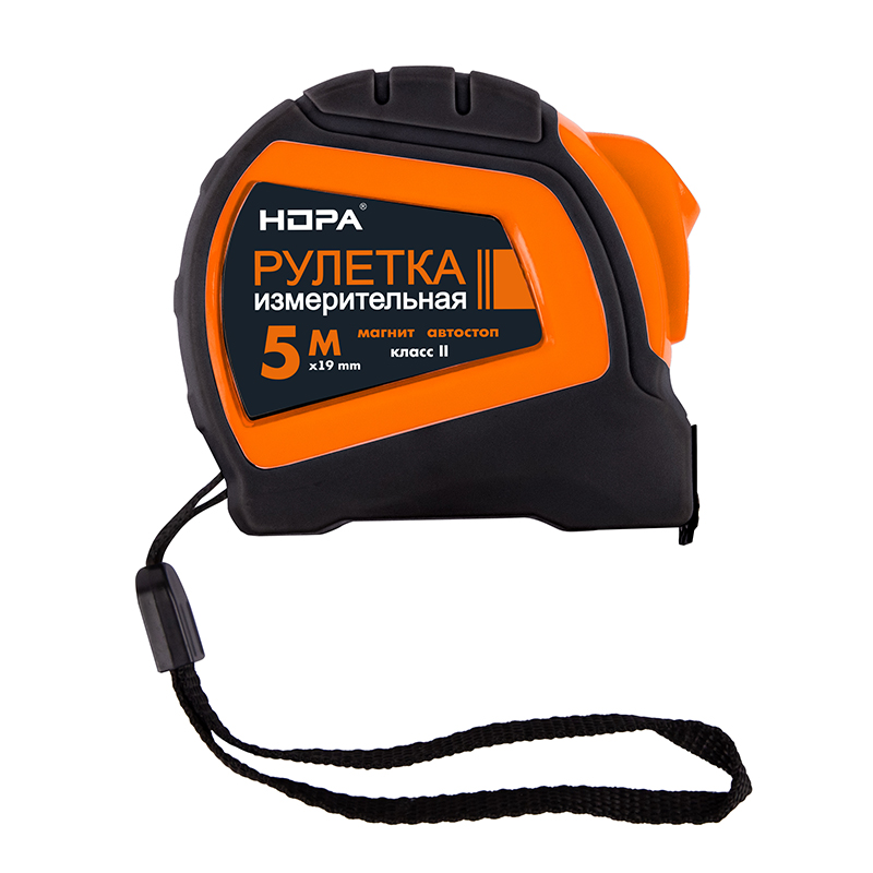Рулетка измерительная  Нора-М ударопрочная 5 м х 19 мм цвет Оранжевый Нора-М