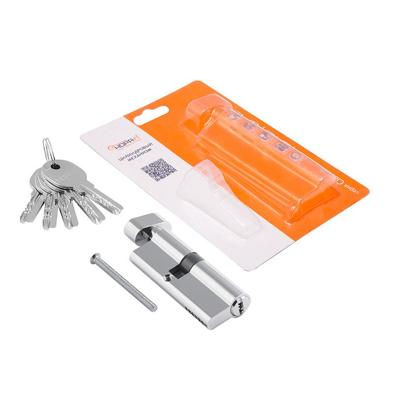 Комплектация и упаковка Цилиндр ЛПУВ асимметричный цвет Хром Нора-М