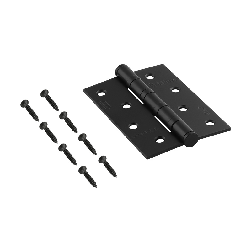 Комплектация и упаковка Петля универсальная 4"-4ВВ STD (100*70*2,5) без колп. цвет Черный Нора-М