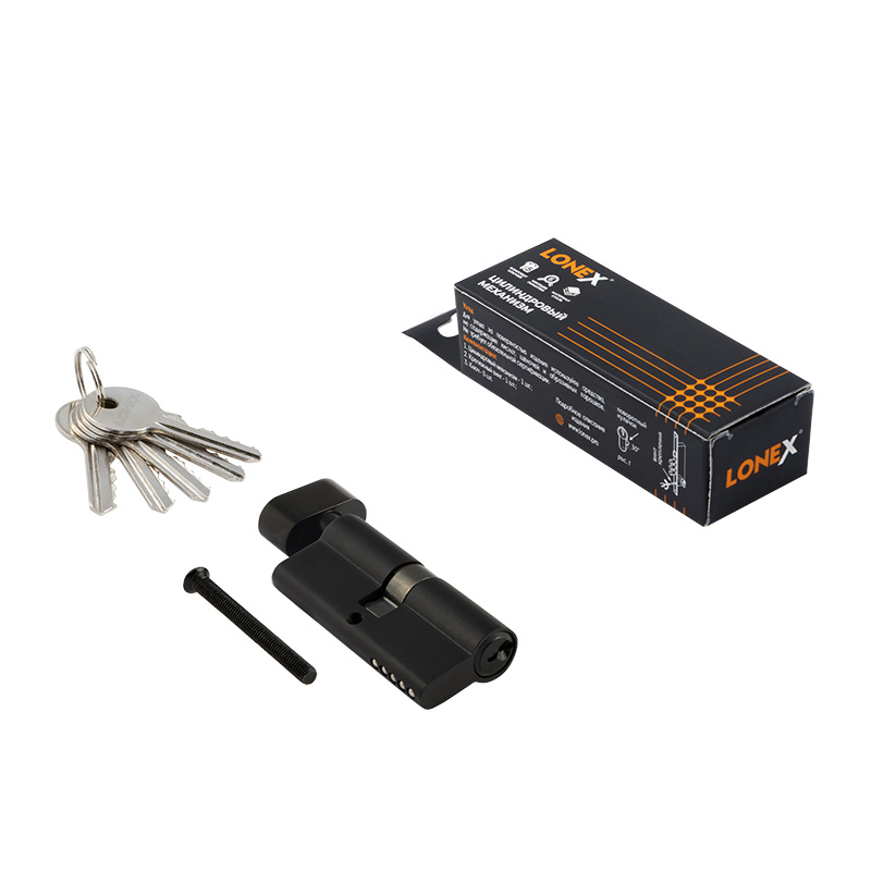 Комплектация и упаковка Цилиндр LONEX СТ-ЛВ цвет Черный Нора-М